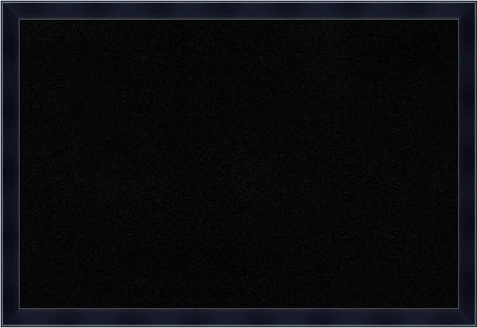 Amanti Art Black Cork Board for Wall, 26x38 Vision Board with Black Wood Frame, Large Corkboard Office Decor for Home Organization, Modern Corkboard Pinboard to Display Items for Home Organization in-DeskLoop Office