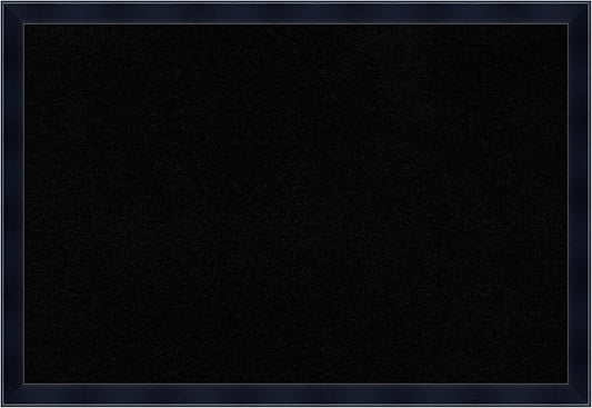 Amanti Art Black Cork Board for Wall, 26x38 Vision Board with Black Wood Frame, Large Corkboard Office Decor for Home Organization, Modern Corkboard Pinboard to Display Items for Home Organization in-DeskLoop Office