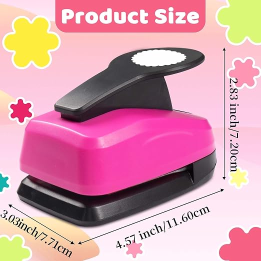 Circle Paper Punches, Scalloped Circle Punch, 1.97 Circles Hole Puncher - Image 6