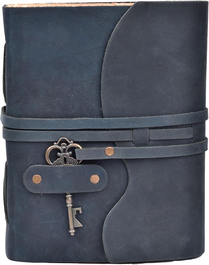LEATHER VILLAGE Vintage Leather Journal – 200 Handmade Vintage Deckle Edge - Image 2