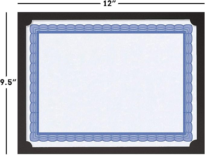 Plain Black Certificate Holder - Image 3