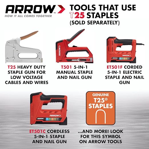 Arrow Heavy Duty T25 Round Crown Staples - Image 3