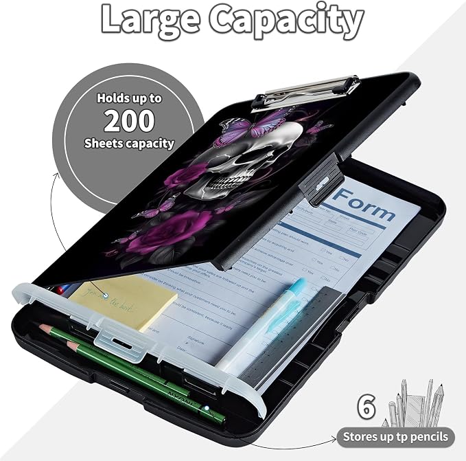 Clipboard with Storage, Clip Boards 8.5X11 with Storage & Pen Holder, Heavy - Image 7