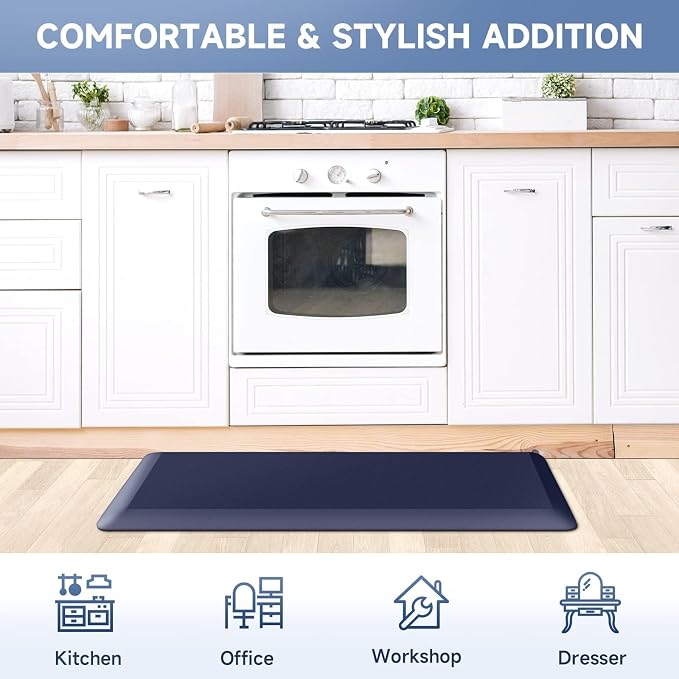 StepRite 4/5 Inch Thick Kitchen Mat Anti Fatigue Mat Kitchen Rugs Kitchen Decor - Image 7