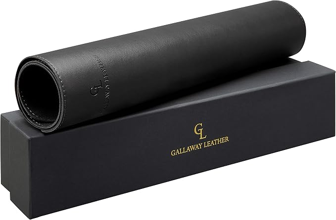 Gallaway Leather Desk Mat, Desk Writing Pad - Image 5