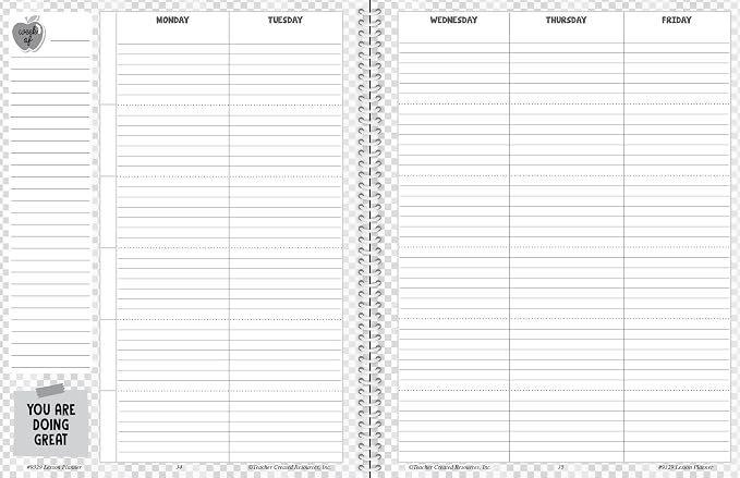 Teacher Created Resources Cool for School Teacher Plan Book - Image 3