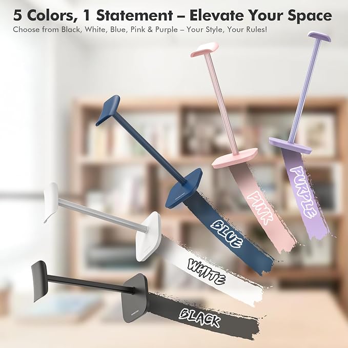 Headphone Stand, Desktop Headset Holder Heavy Base Desk Earphone Stand Aluminum - Image 3