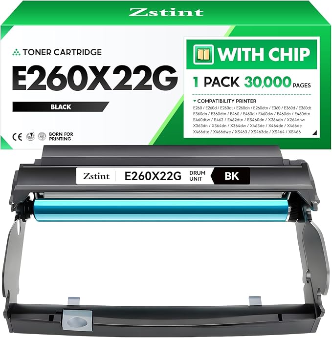 E260X22G Imaging Unit (Not Toner) High Yield Replacement for Lexmark E260X22G Drum Unit Compatible with E260 E360 E460 E462 E260d E260dn E260dt E260dtn E360d E360dn E460d E460dw E462dtn Laser Printer-DeskLoop Office
