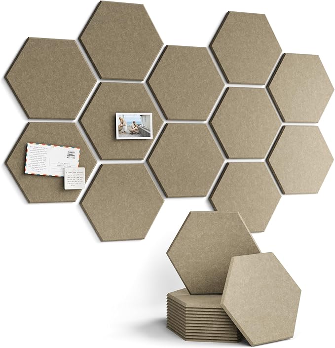 Fluxynara Hexagon Cork Board Alternative by FLUXYNARA