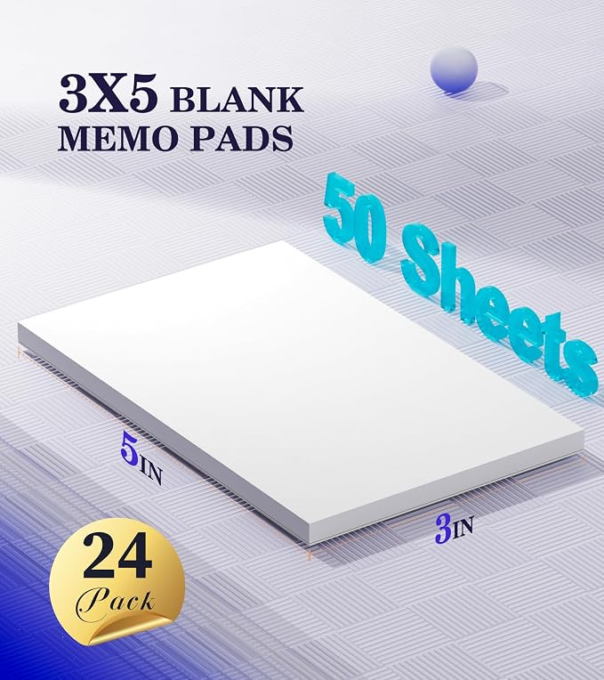 Small Note Pads 3x5 Pocket Notepad, 24 Pack Server Note Pads 3x5, Scratch Pads - Image 2