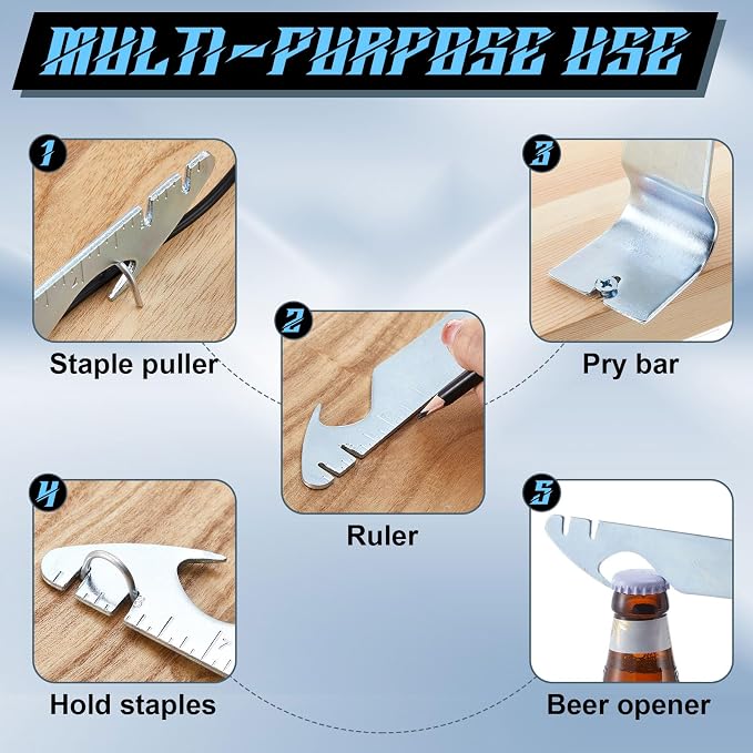 Mooliwe 2 Pcs Staple Remover, Electrical Wire Remover Tool - Image 6