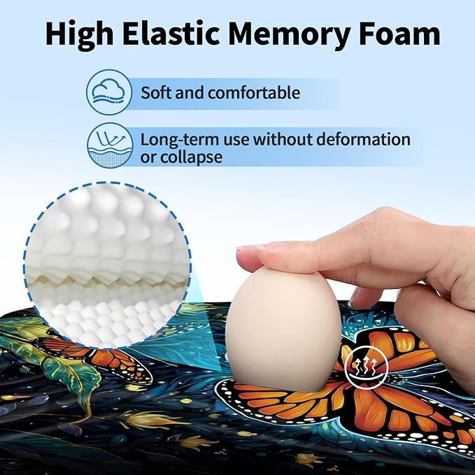 YIWEI Ergonomic Mouse Pad with Wrist Rest - Image 3