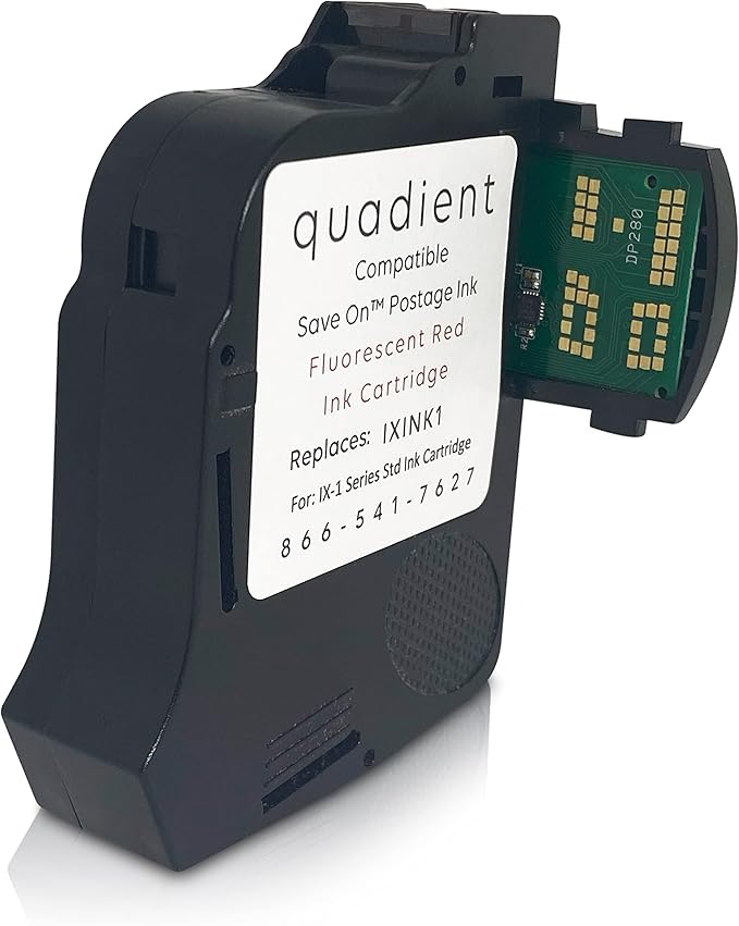 Save On Postage Ink IXINK1 Compatible Quadient Std Ink Cartridge for iX-1 Series, 2 Pack-DeskLoop Office