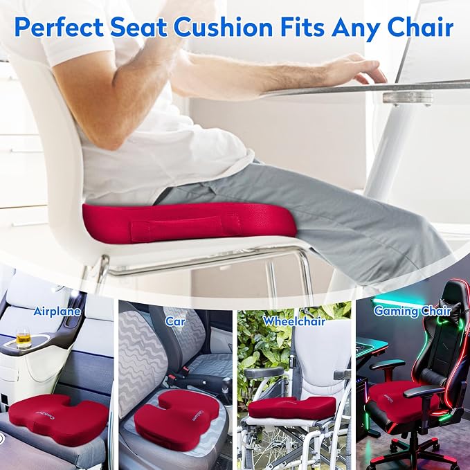 XXL Seat Cushion Office Car Seat Cushion, Memory Foam Cushion - Image 5