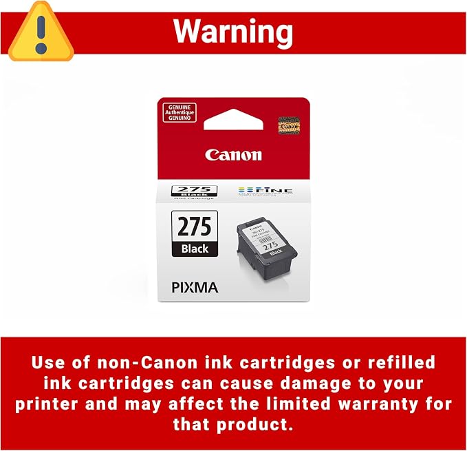 Canon PG-275 Genuine Black Ink Cartridge, Compatible - Image 3