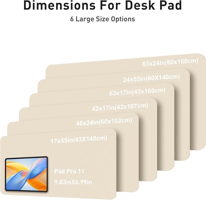 Aothia Faux Leather Desk Mat - Image 5