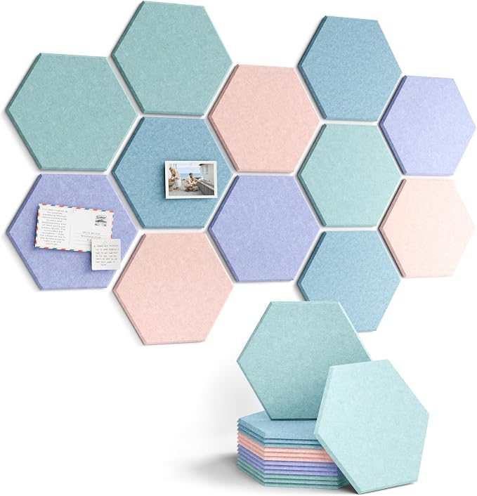 Fluxynara Hexagon Cork Board Alternative by FLUXYNARA