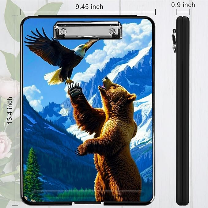 Bear and Eagle A4 Clipboard - Image 4
