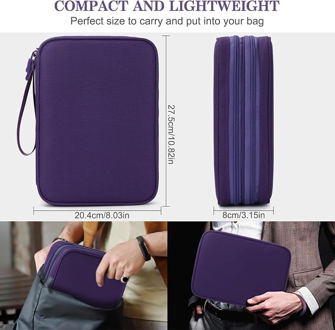 FYY Electronic Organizer, Extra Large Travel Cable Organizer Bag Pouch Portable - Image 2