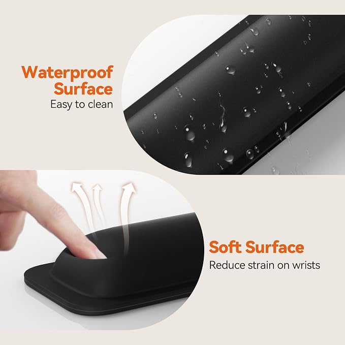 TECKNET Wrist Rest for Computer Keyboard, Thicken Memory Foam Wrist Support Pad - Image 5