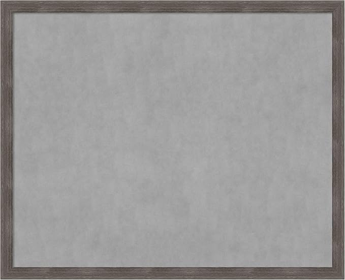 Amanti Art Grey Framed Magnetic Board 35x43 X-Large Vision Board by AmantiArt