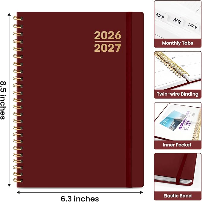 Planner 2026-2027 for Women & Men, Academic Monthly and Weekly Calendar Planner - Image 4
