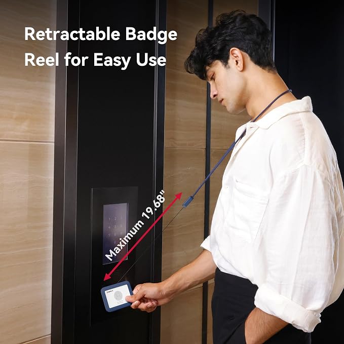 Lanyards for ID Badges Holder, SANTLET Silicone ID Badge Holder Name Card Case - Image 4