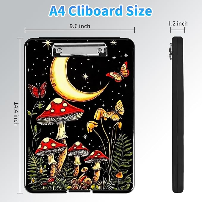 Clipboard with Storage, A4 High Capacity Clip Boards 14.4 x 9.6, Heavy Duty - Image 2