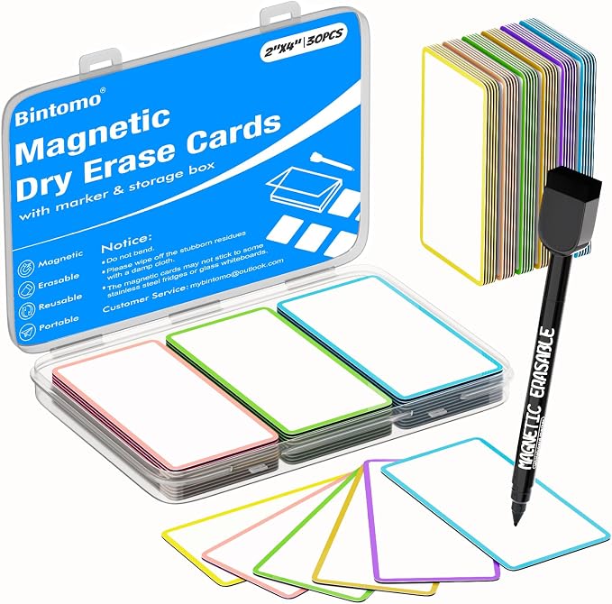 Dry Erase Magnetic Labels by Bintomo