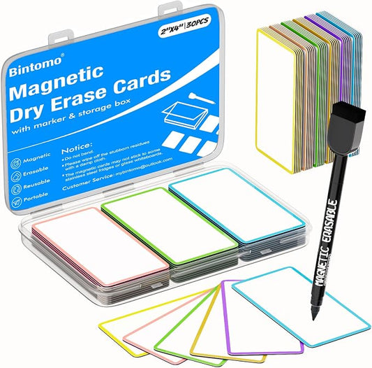 Dry Erase Magnetic Labels by Bintomo