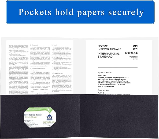 Zzrywuty 50 Packs Two Pocket File Folders - Image 3