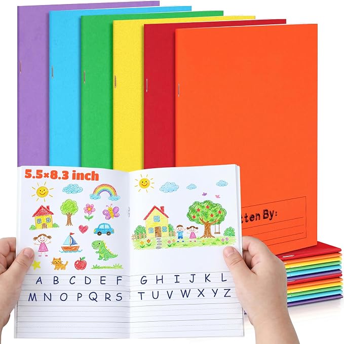 Henoyso 24 Pcs 5.5″ X 8.3″ Primary Composition Notebook K-2 Primary Journal by Henoyso
