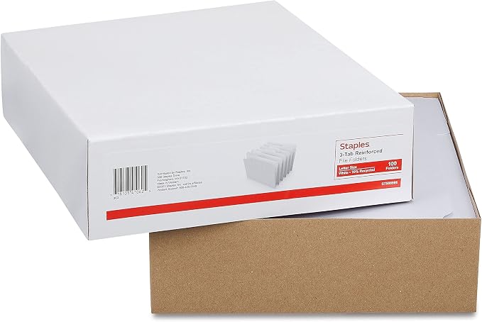 Staples File Folder, Letter Size, Reinforced 3‑Tab Design - Image 4