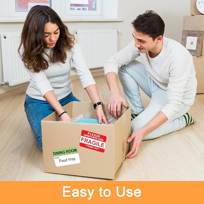 600 Writable Stickers 2” x 3” Each, 20 Designs Pre-Printed Color-Coded Home - Image 4