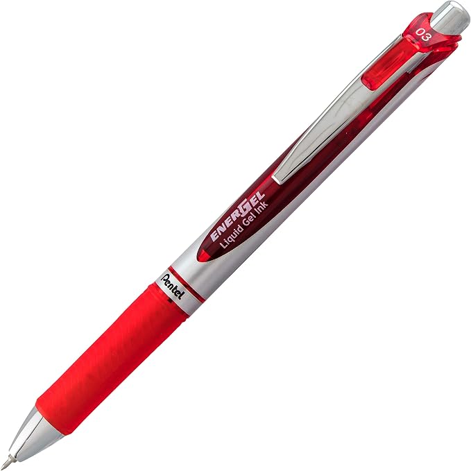 Pentel Gel Ink Pen, EnerGel RTX Retractable Gel Pen, Needle Tip, Extra Fine - Image 2