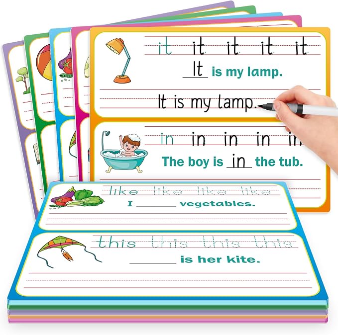 Sight Words Flash Cards Sentence Building by Unknown