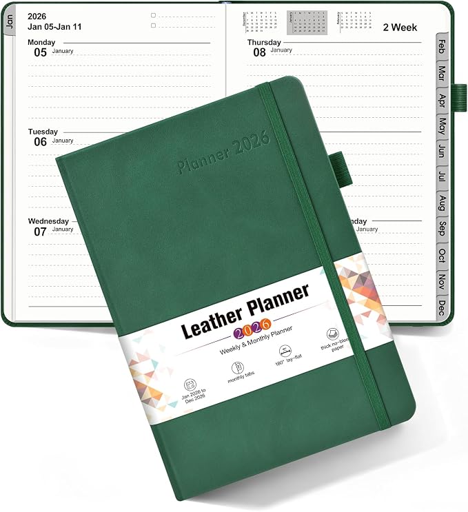 2026 Weekly & Monthly Planner, 12 Months Hardcover Planner from January 2026 by Unknown