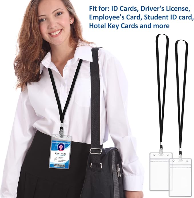 Marspark 200 Pcs ID Badge Holder - Image 3