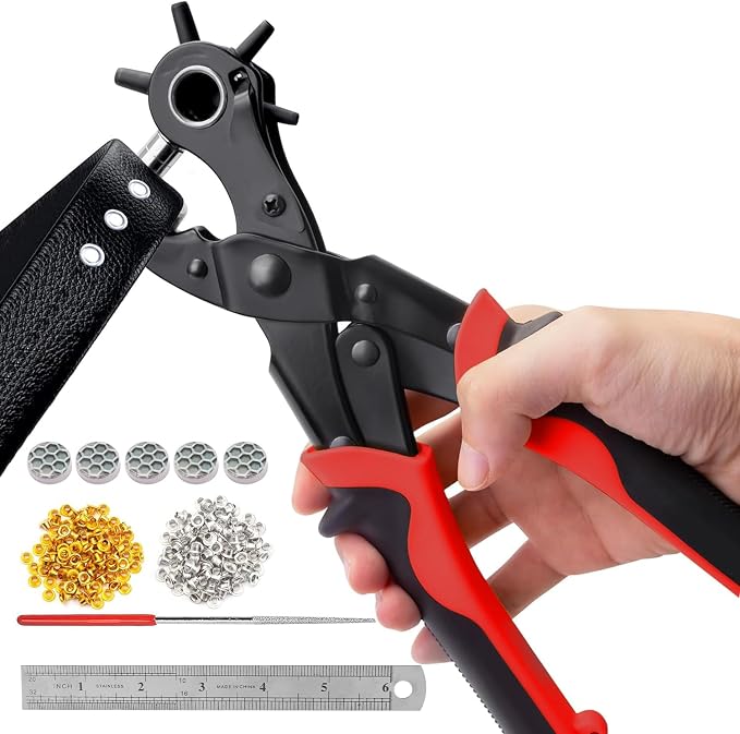 KingTool 2 in 1 Professional Leather Hole Punch by KingTool