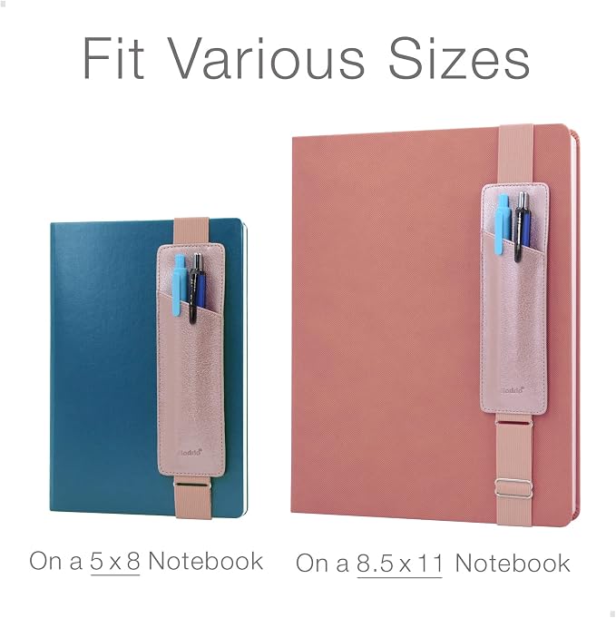 Adjustable Elastic Band Pen Holder, Pencil Holder, Pen Sleeve Pouch - Image 4