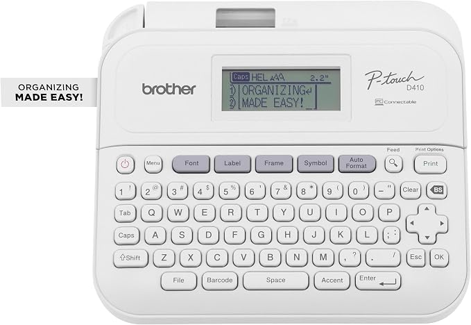 Brother P-Touch PT-D410 Home / Office Advanced Label Maker | Connect via USB to - Image 2