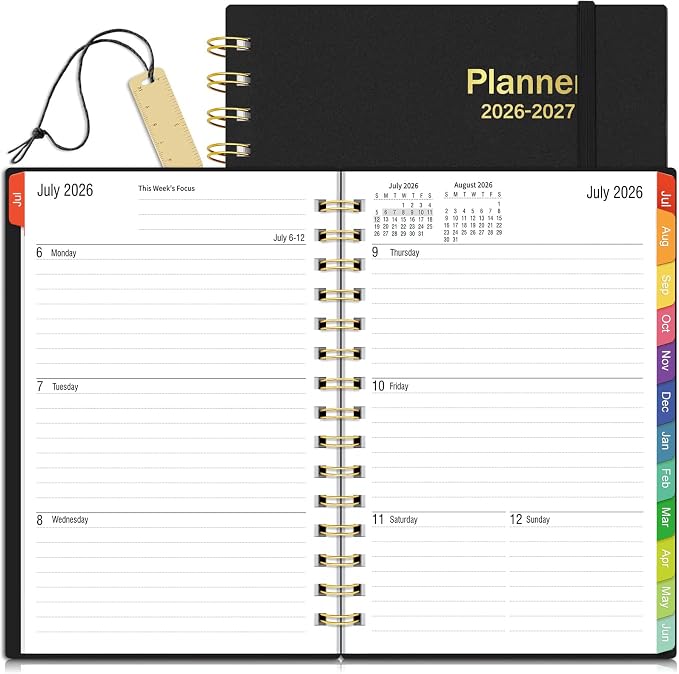 Daily Planner 2026-2027, 18 Month Planner by Labterry