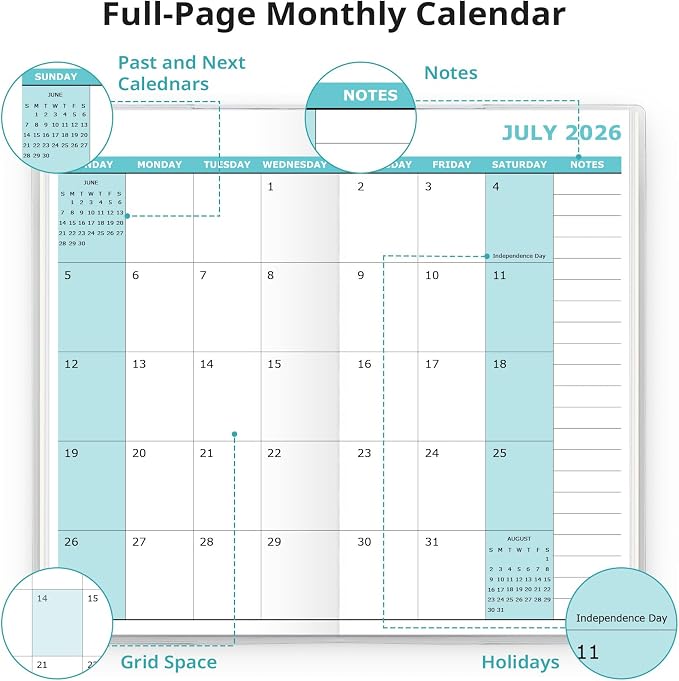 Pocket Calendar 2026-2028 for Purse, 2 Year Monthly Planner Pocket Size - Image 2