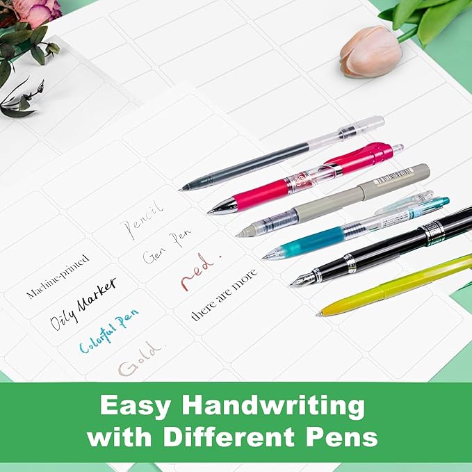 Address Labels 1" x 2-5/8", 15000 Printable Labels for Mailing, Envelopes, Laser/Inkjet Printer, 8.5"×11" White Label Stikcers Paper 30 Up Blank Label Per Sheet,(500 Sheets)-DeskLoop Office