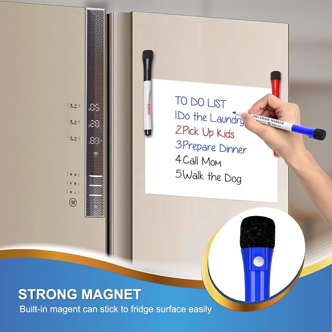 Comix Magnetic Dry Erase Markers, Fine Tip Whiteboard Markers - Image 3