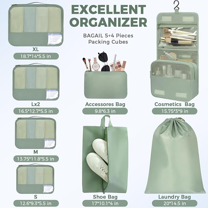 BAGAIL 9 Set Packing Cubes - Image 5