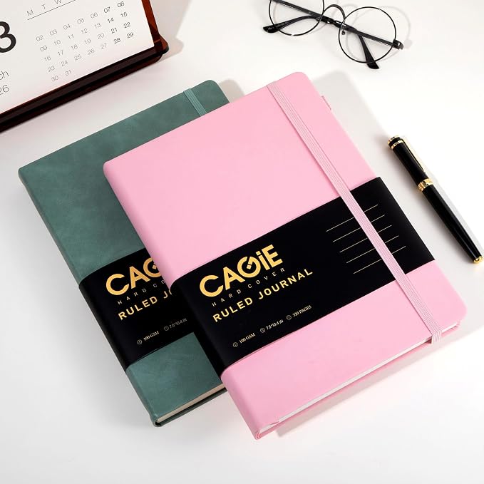 CAGIE Lined Journal Notebook, 320 Pages College Ruled Notebook, 100 Gsm Paper - Image 7