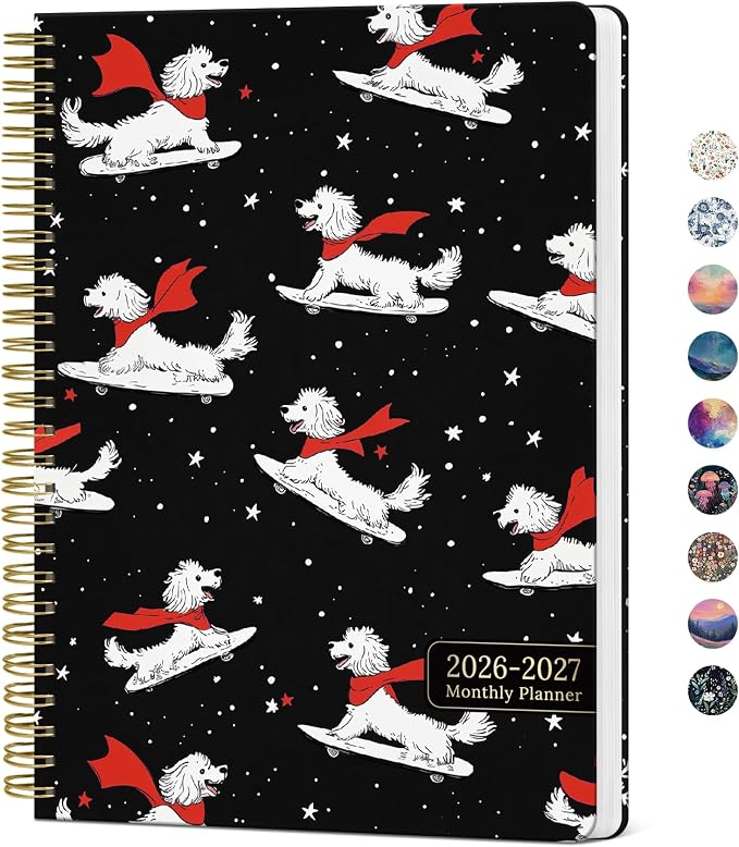 Monthly Planner 2026-2027, Aesthetic 2 Year Months Planner Calendar, 18-Months by Taja