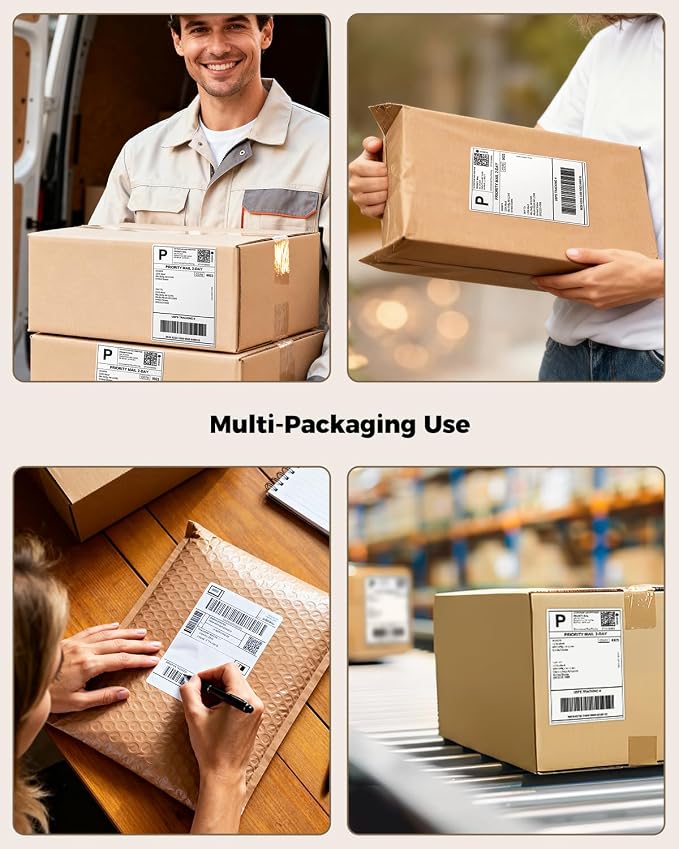 SVANTTO 4x6 Thermal Labels, Strong Adhesive and Perforated Shipping Labels - Image 6