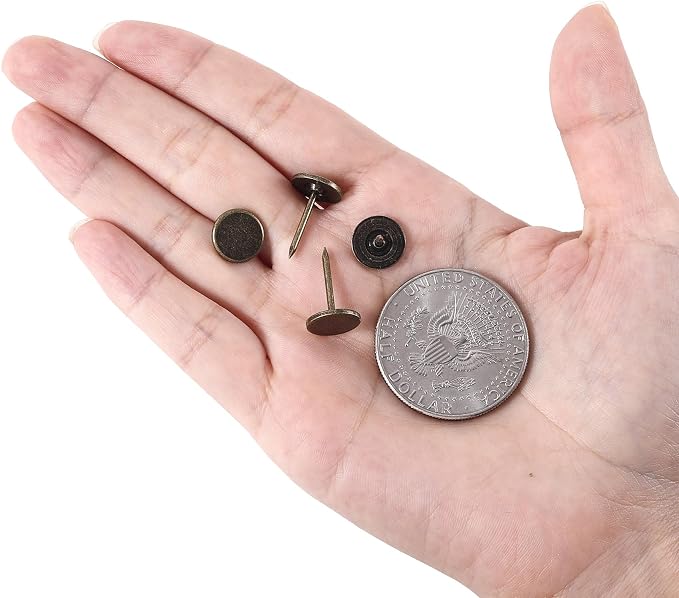 180pcs Metal Thumb Tacks, Heavy Duty Flat Head Push Pins, Upholstery Tacks - Image 7